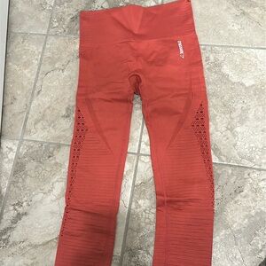 Women’s red gymshark leggings